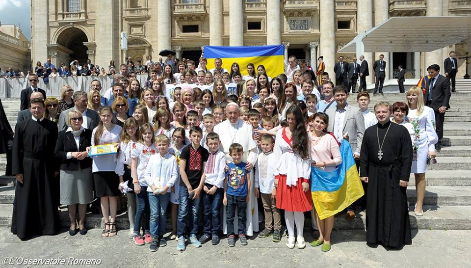 Папа побажав дітям з України миру та спокійного майбутнього