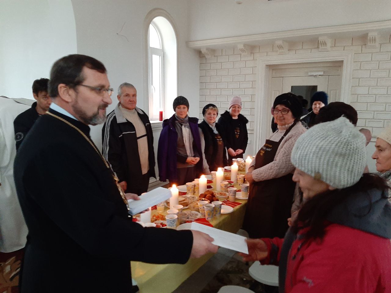 Надвечір’я Богоявлення владика Михаїл молився з парафіянами м. Берислава