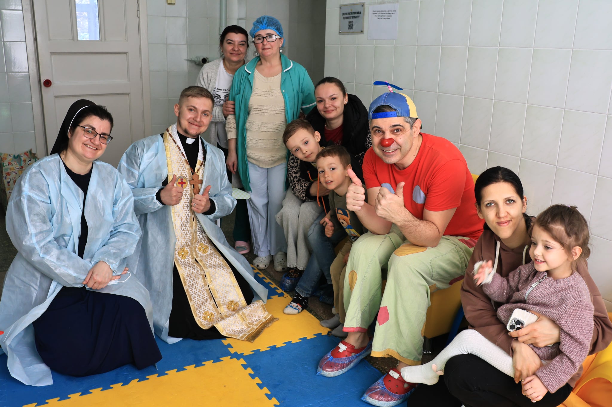 Італійський волонтер, клоун Пімпа, відвідав дітей Одещини з місією радості